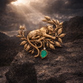 Majestic Panther Power Brooch