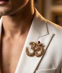 Royal Om Emblem Brooch