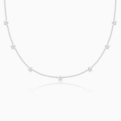 Silver Star Constellation Necklace