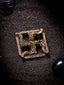 Box Swastik Brooch