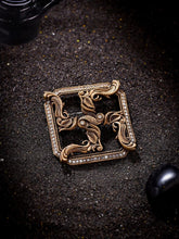 Box Swastik Brooch