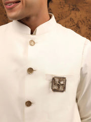 Box Swastik Brooch