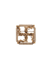 Box Swastik Brooch