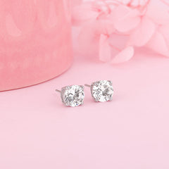 Silver Zircon Earrings