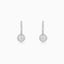 Silver Zircon Drizzle Drop Earrings