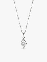 Silver Falling Dew Pendant With Link Chain