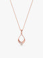 Rose Gold Princess Pendant With Link Chain