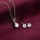 Classic Silver Zircon Set