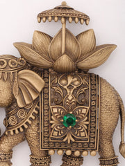 Brass Royal Elephant Brooch