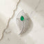 Pankh Feather Brooch – Gold & Silver Zircon Brooch Pin
