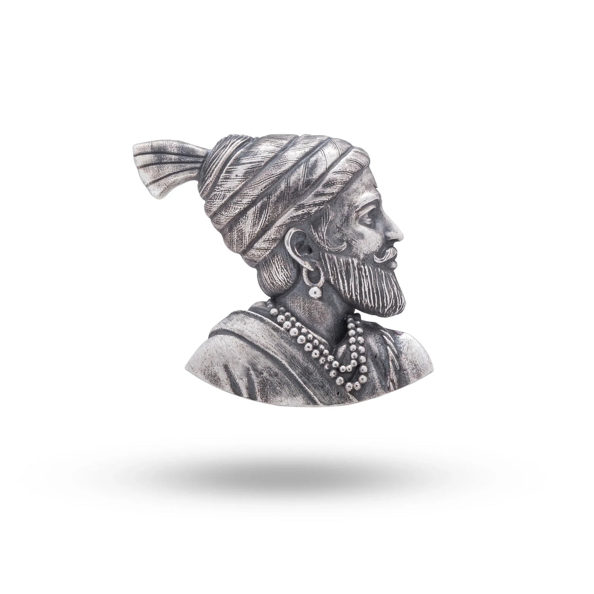 Chhatrapati Raje Shivaji Maharaj sterling Silver Brooch Pin
