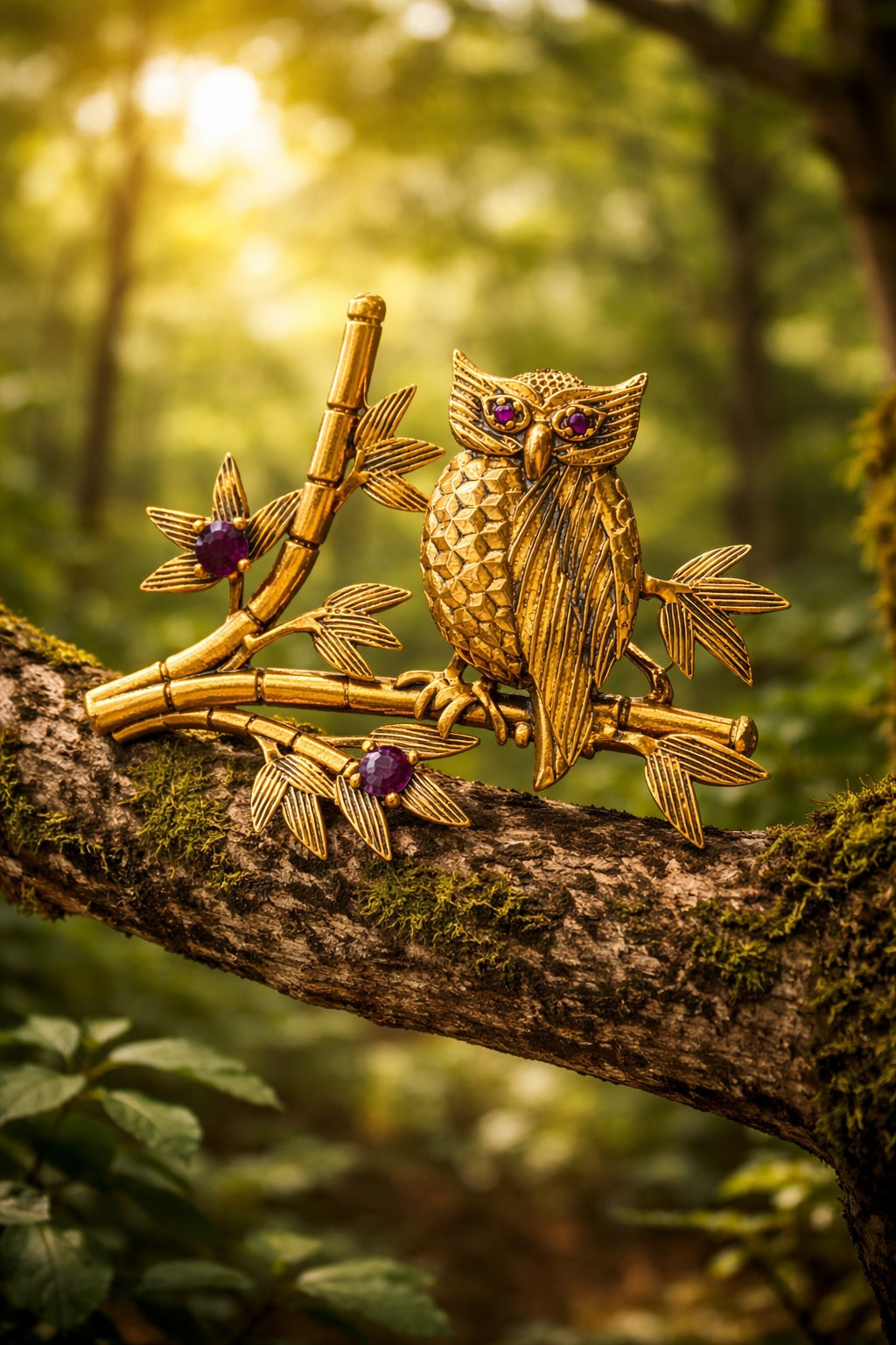 Owl Pakshi Brooch Main image