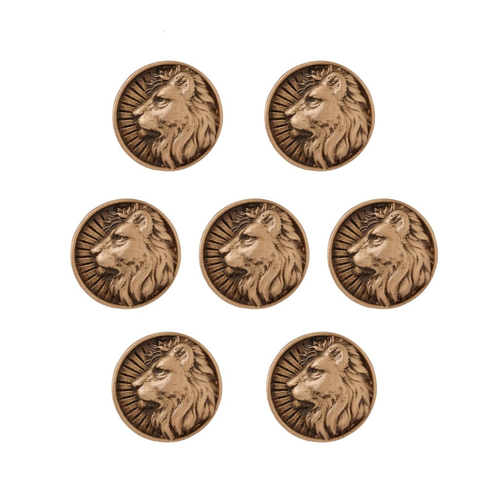Regal Lion Button