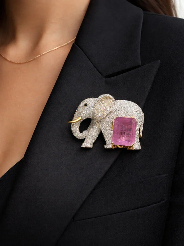 Ganesh Royal Diamond Brooch