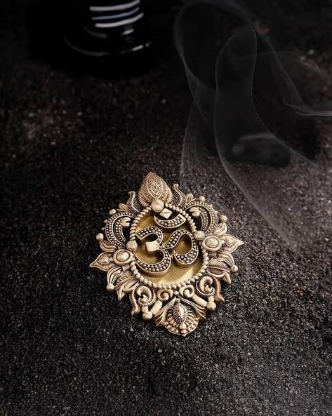 Gold-Plated OM Heartistic Brooch