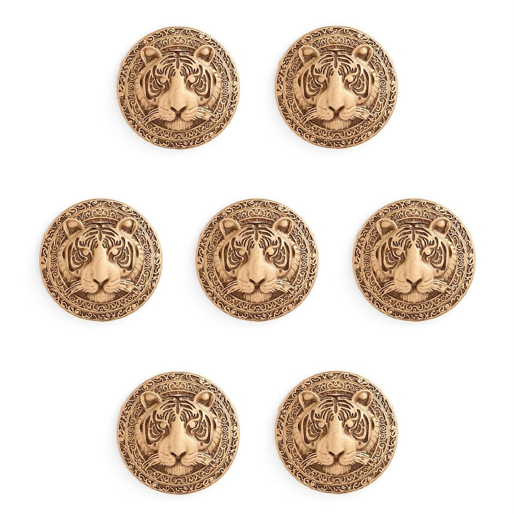 Fiery Lion Button