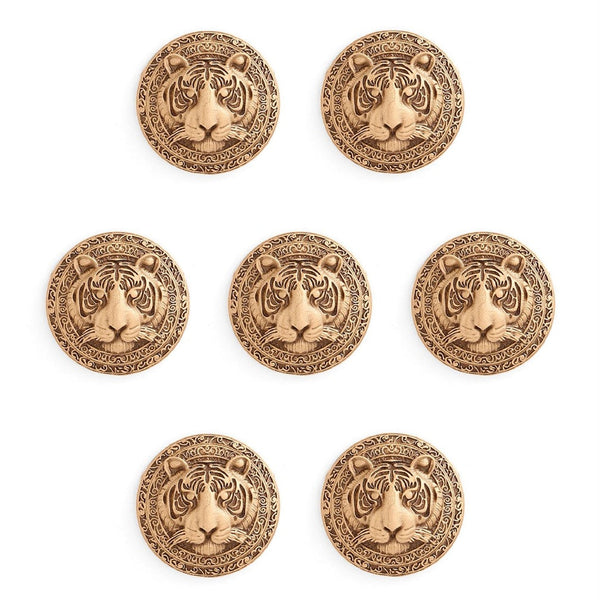 Fiery Lion Button