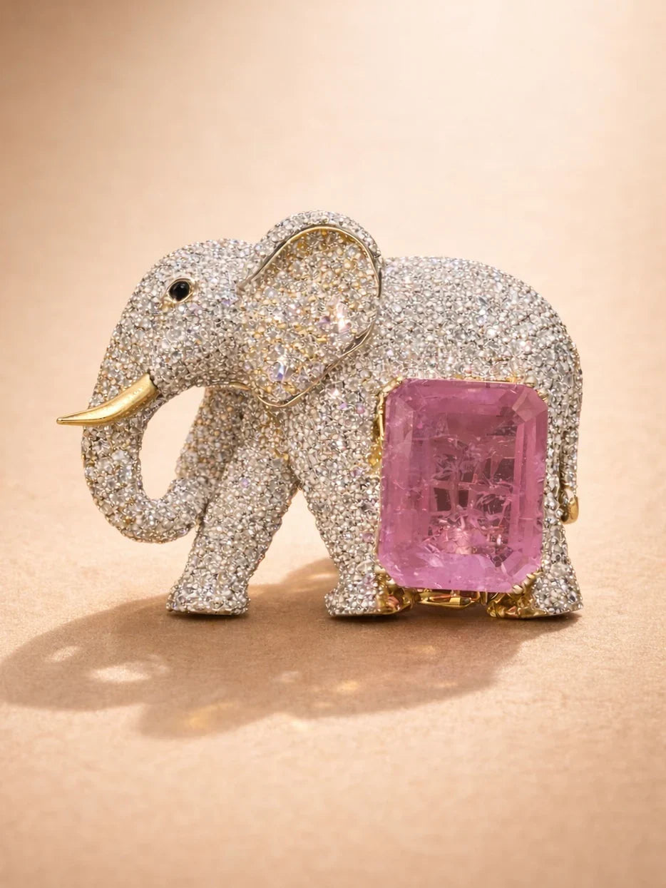 Ganesh Royal Diamond Brooch