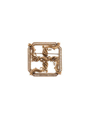 Box Swastik Brooch