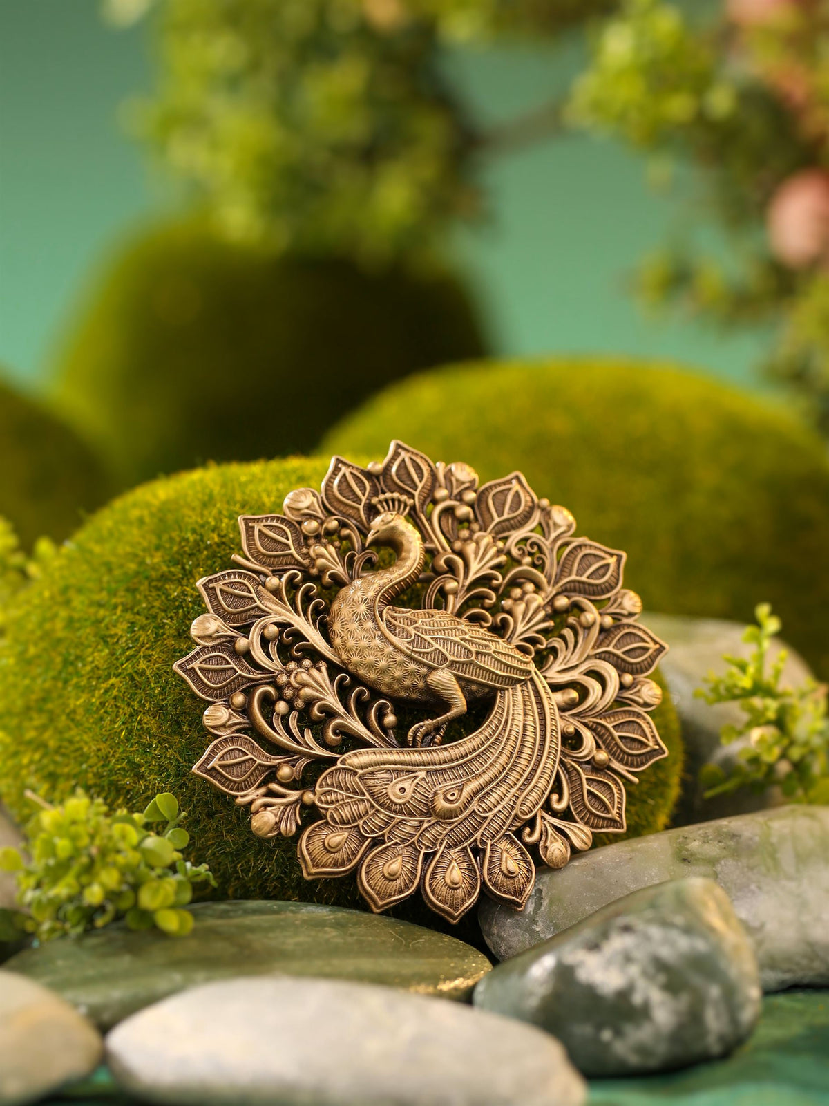 Royal Peacock Brooch