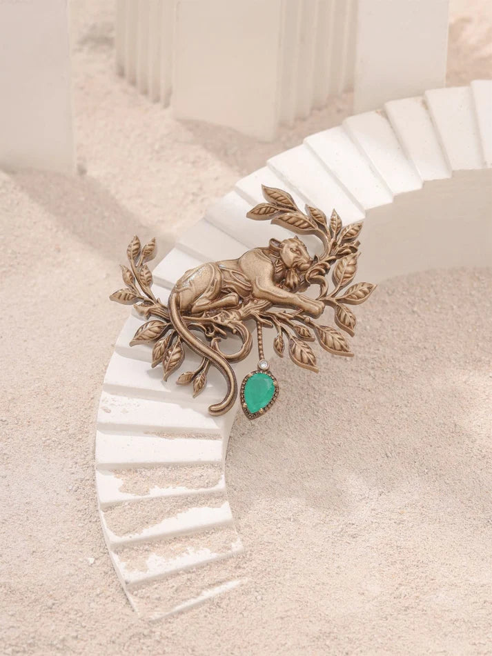 Majestic Panther Power Brooch
