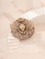 Regal Lion Crest Brooch