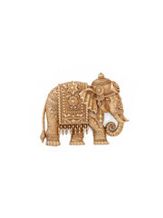 Elephant Heritage Antique Gold Brooch for Men