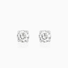 Silver Zircon Earrings