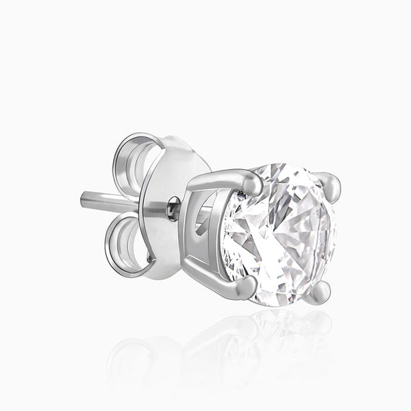Silver Zircon Earrings