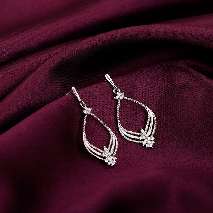 Silver Princess Earrings Main image