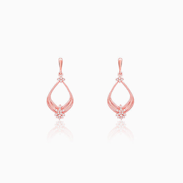 Rose Gold Princess Earrings