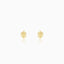 Golden Leaflet Stud Earrings