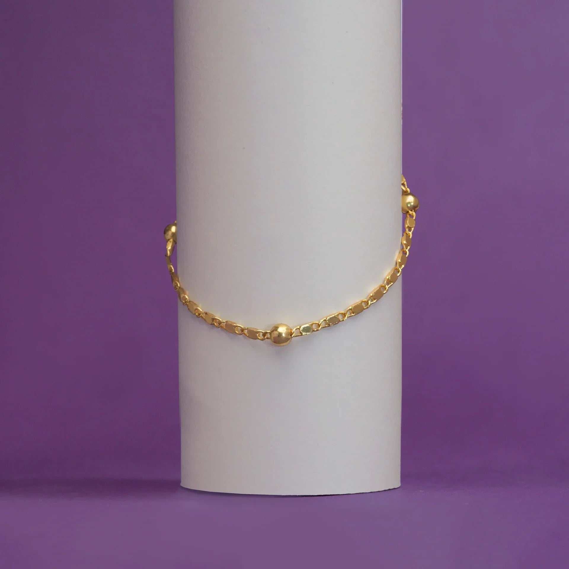 Minimal Bead Anklet