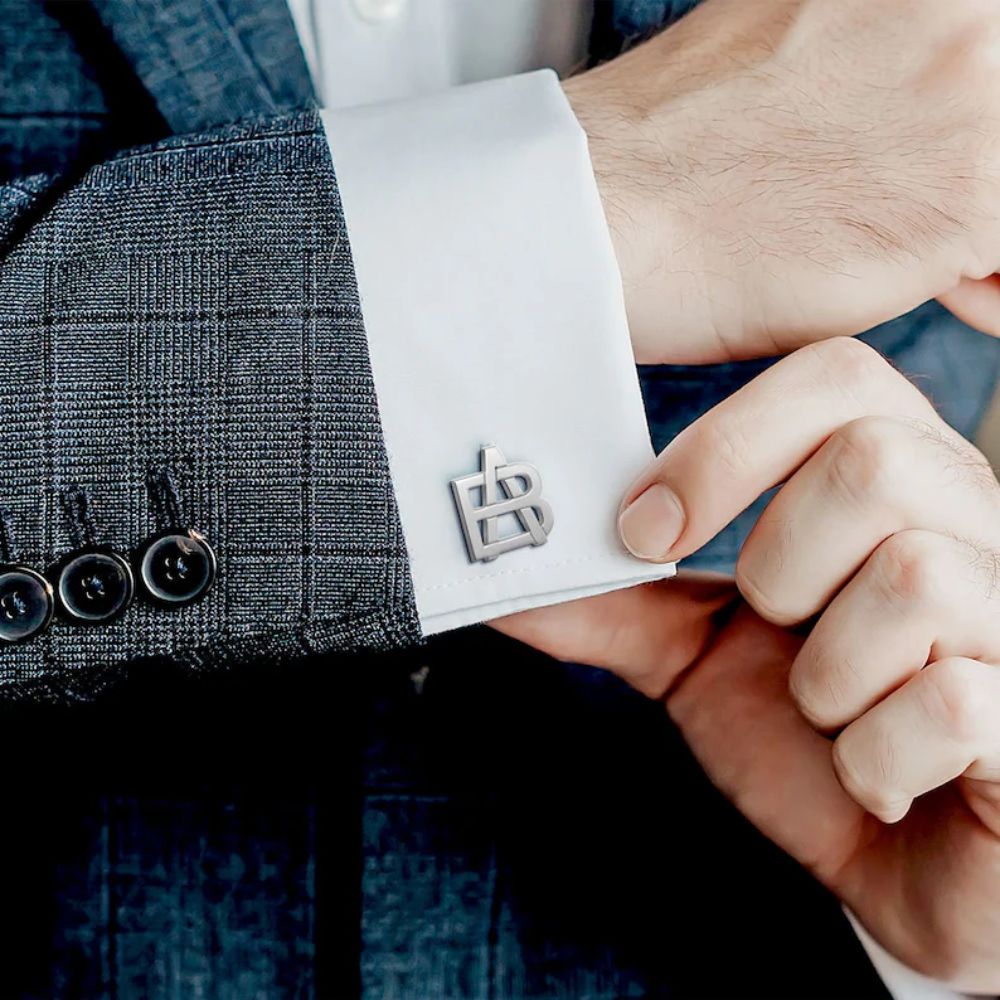 Monogram Overlapping Initial Cufflinks - Mattlook