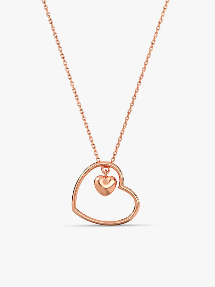 Rose Gold Heart Necklace Main image