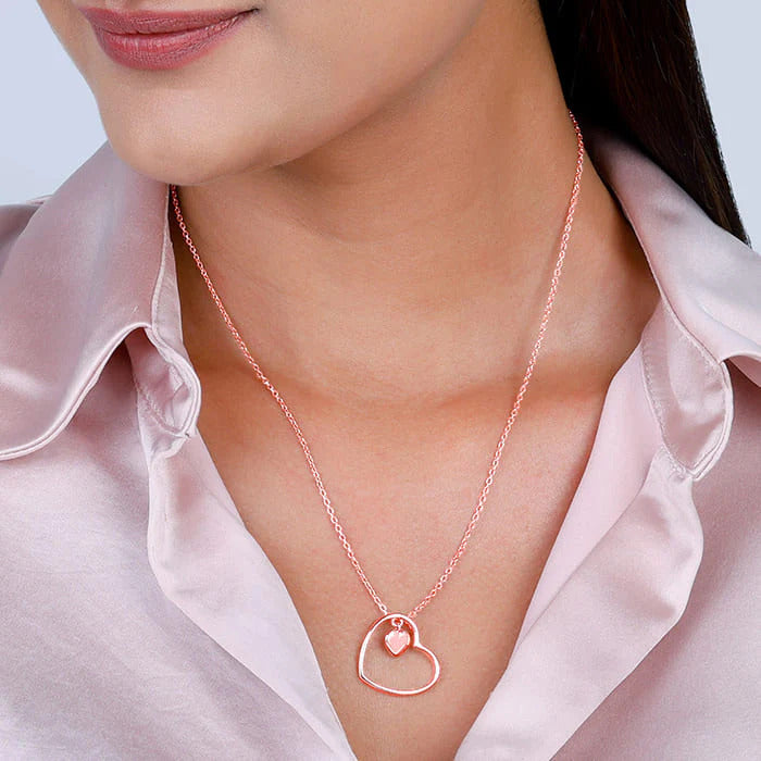 Rose Gold Heart Necklace