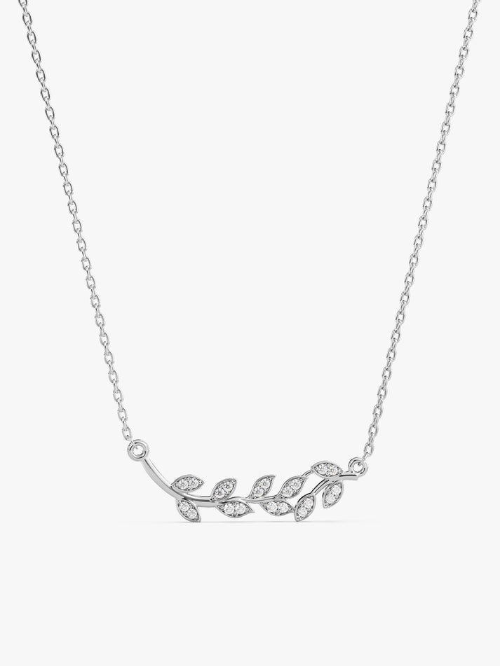 Silver Leaf Necklace Main image