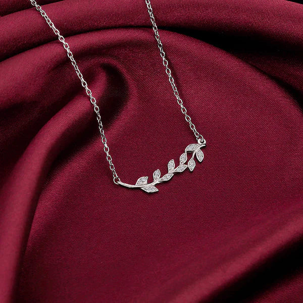 Silver Leaf Necklace