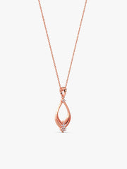 Rose Gold Princess Pendant With Link Chain