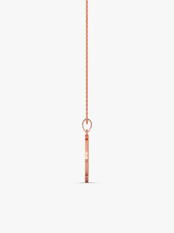 Rose Gold Princess Pendant With Link Chain
