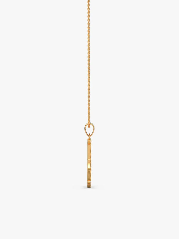 Golden Princess Pendant With Link Chain