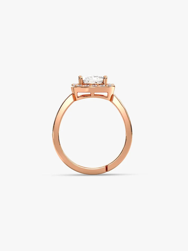 Rose Gold Classic Solitaire Ring