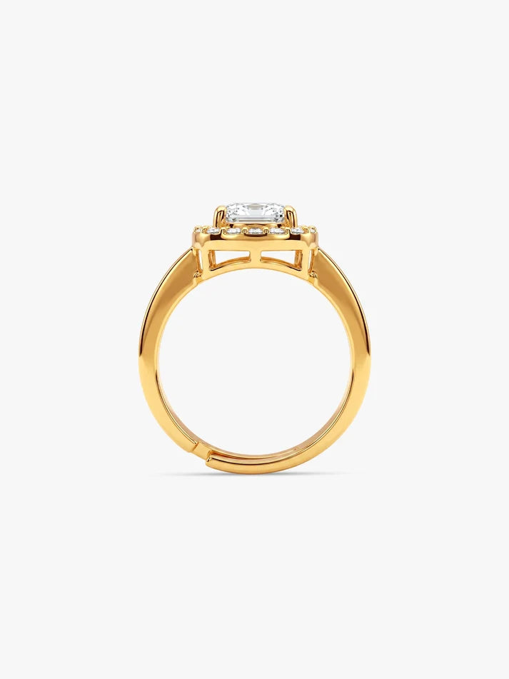 Golden Classic Solitaire Ring