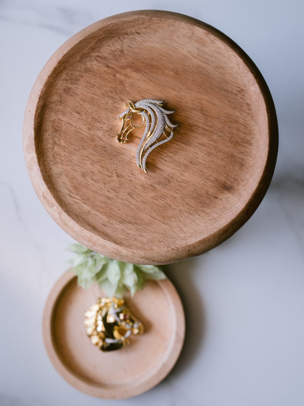 Stallion Spark Brooch – AAA+ Zircon Rhodium Pin for Blazer, Shirt & Bandhgala Secondary image