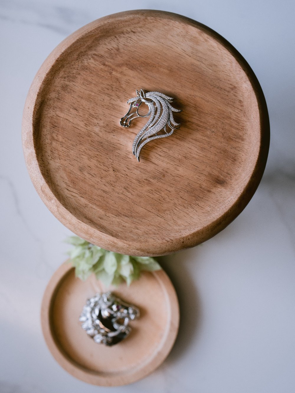 Stallion Spark Brooch – AAA+ Zircon Rhodium Pin for Blazer, Shirt & Bandhgala Main image