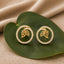 Leafy Affair Verdelle Halo Stud Earrings