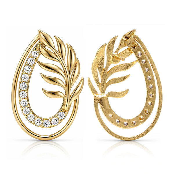 Leafy Affair Florielle Gleam Stud Earrings