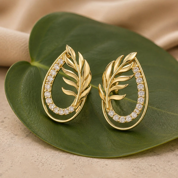 Leafy Affair Florielle Gleam Stud Earrings