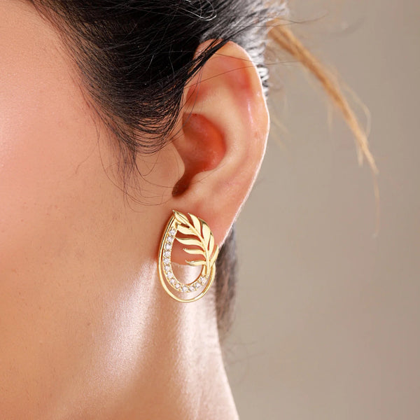 Leafy Affair Florielle Gleam Stud Earrings