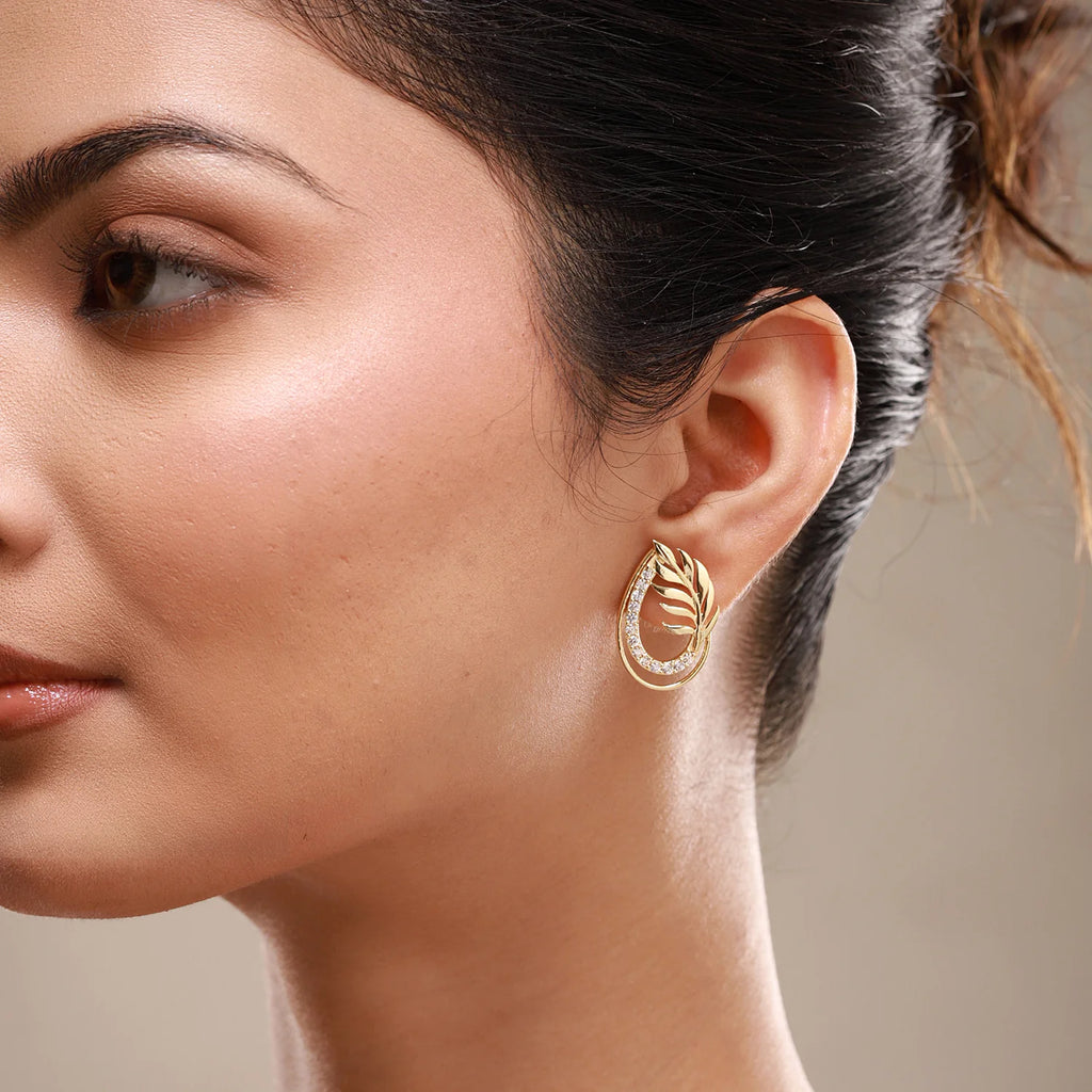 Leafy Affair Florielle Gleam Stud Earrings